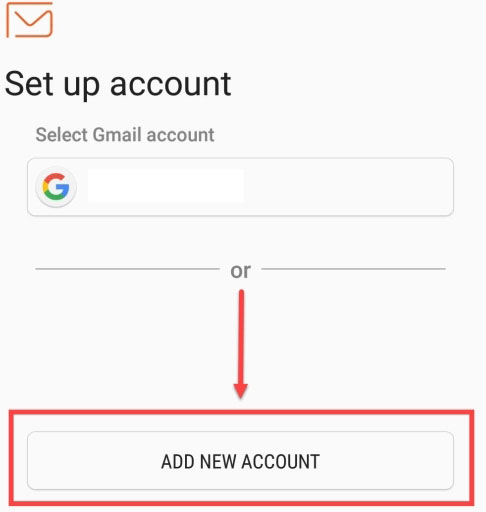 add gmail address on android